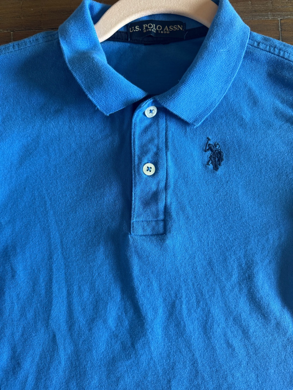 U.S. Polo Assn. Kids Vibrant Blue Polo Shirt - Short Sleeve